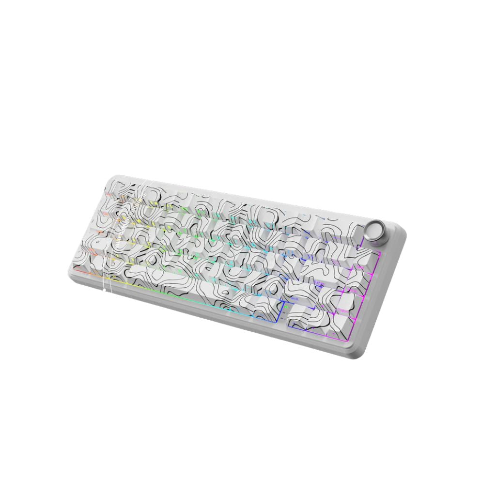 ATTACK SHARK X65 PRO Magnetic Keyboard - White Contours