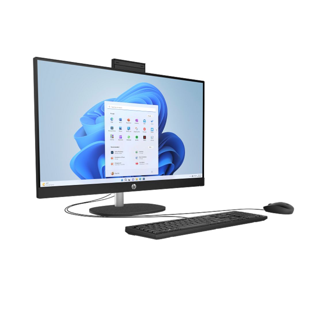 All In One HP 27-CR0156NH/CR0086NH, Intel Core i7-1355U, RAM 8GB, SSD 512GB, Intel Iris Xe Graphics, 27 FHD, White