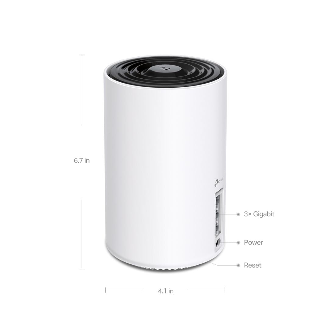 TP-Link Deco XE75, نظام شبكة Wi-Fi 6 للمنزل بالكامل AXE5400، (3 عبوات)