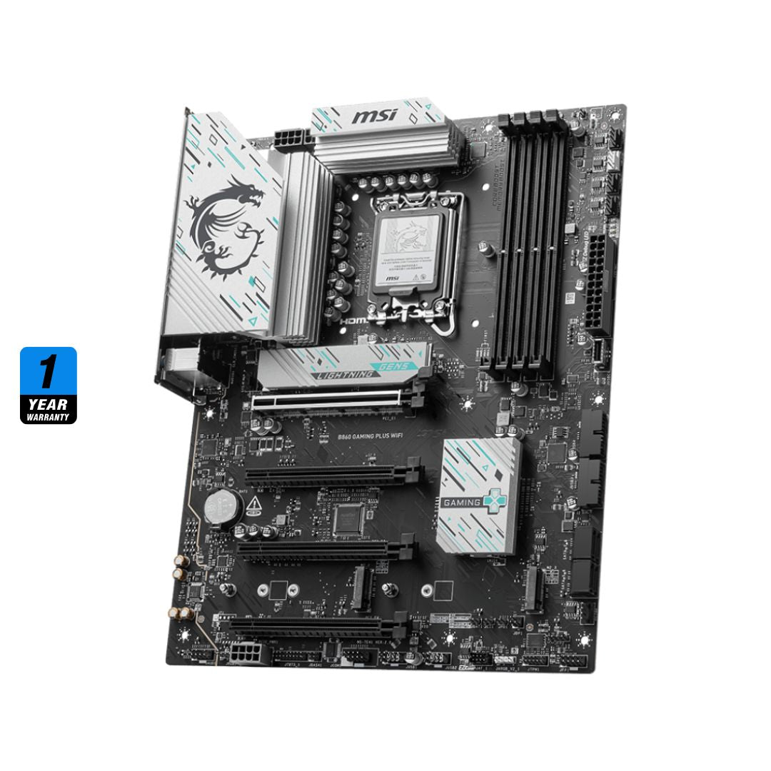 MSI B860 GAMING PLUS WIFI | DDR5, PCIe 5.0 Motherboard in Iraq