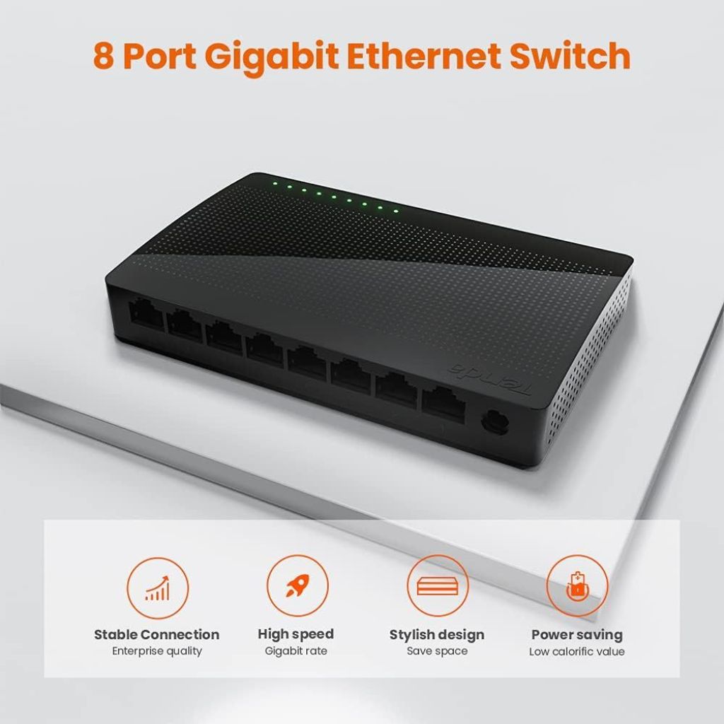 سويتش هاب سطح المكتب Tenda TL- SG108 8G - منفذ