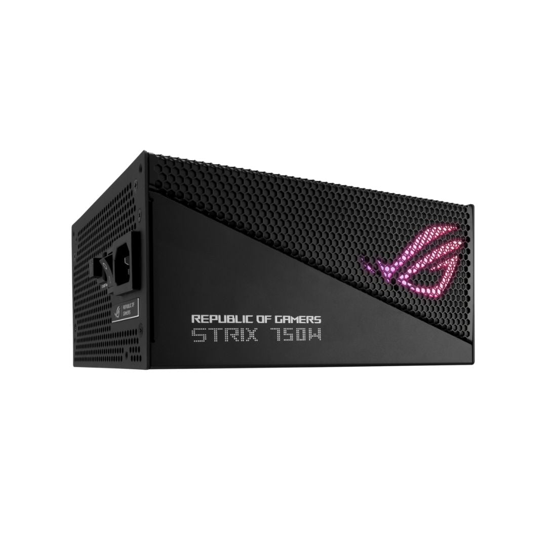 ASUS ROG STRIX GAMING 750W Gold Aura Edition، وحدات كاملة، 80+ Gold، PCIe 5.0، ATX 3.0، أسود