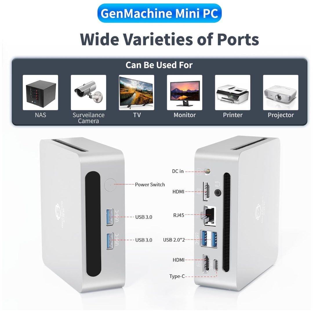 GenMachine Mini PC, Ryzen 7 5800