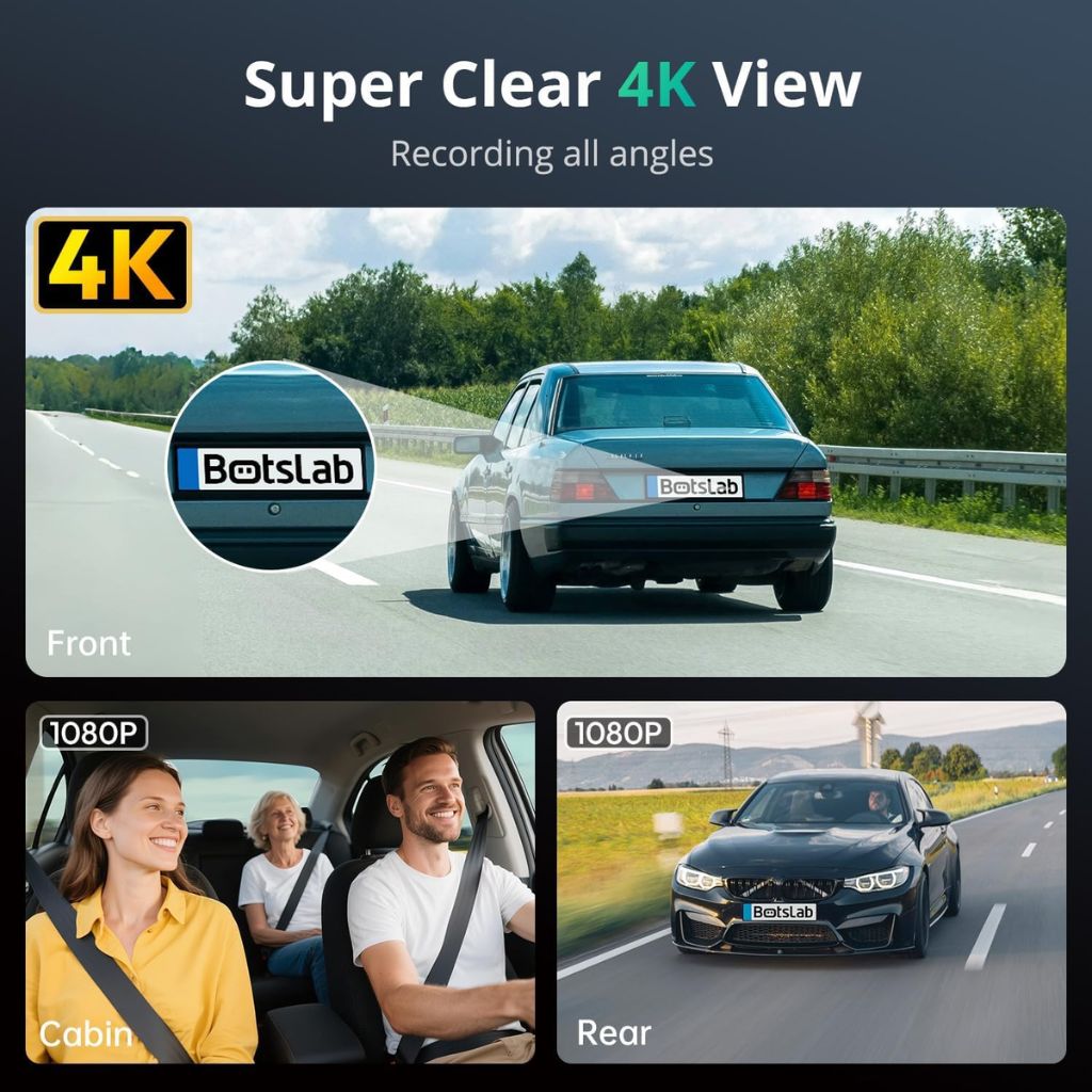 Botslab G980 - 3-Channel Dash Cam