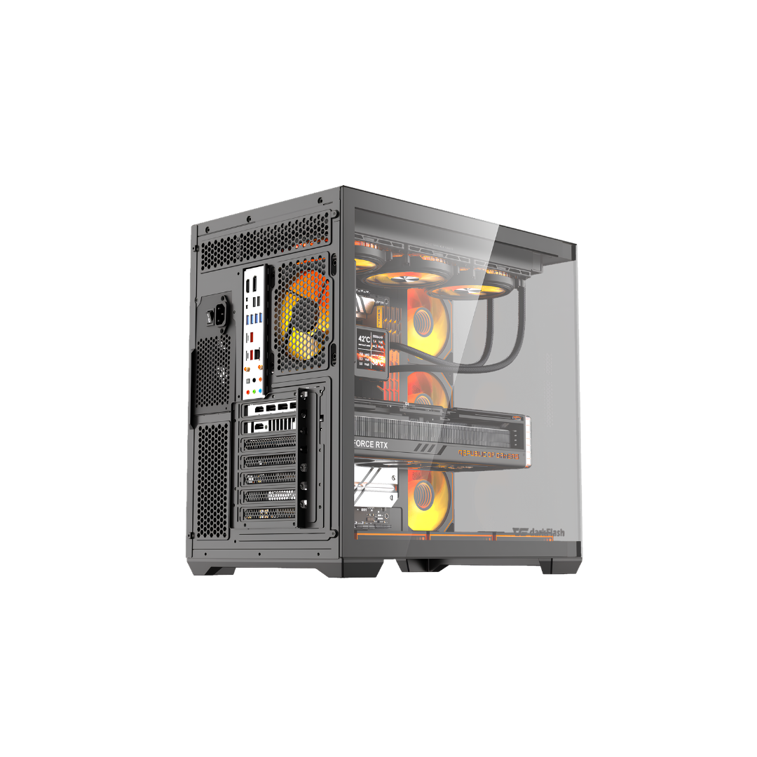 DarkFlash C280 - Computer Case, Black