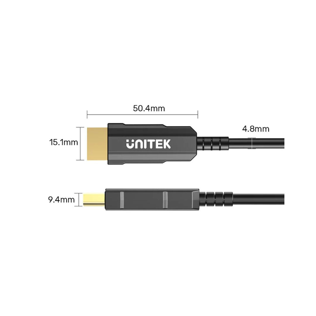 UNITEK 4K 60Hz HDMI Fiber Optic Cable C11072BK-50M