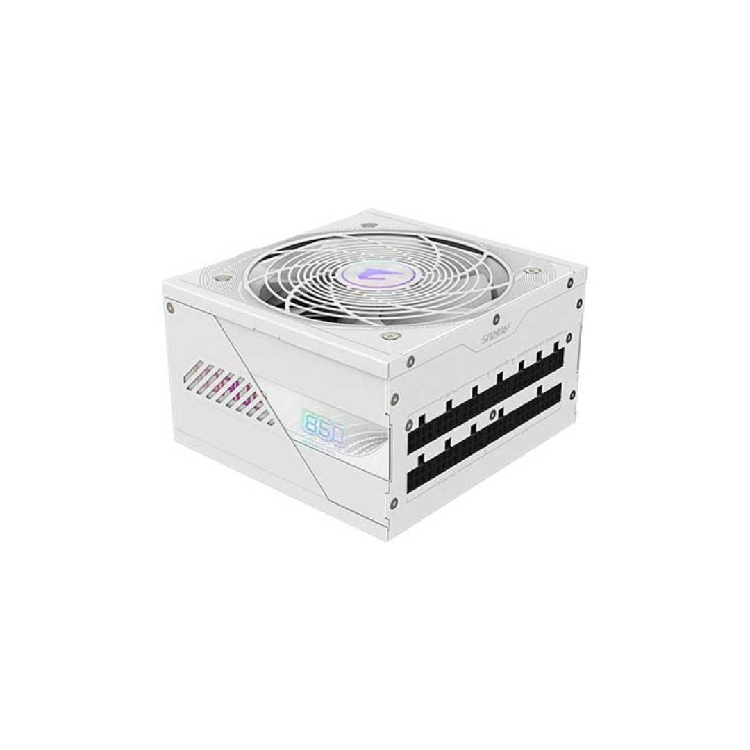 Gigabyte AORUS ELITE GP-AE850PM ICE, Full Modular, 850W 80+ Platinum, PCIe 5.1 - White