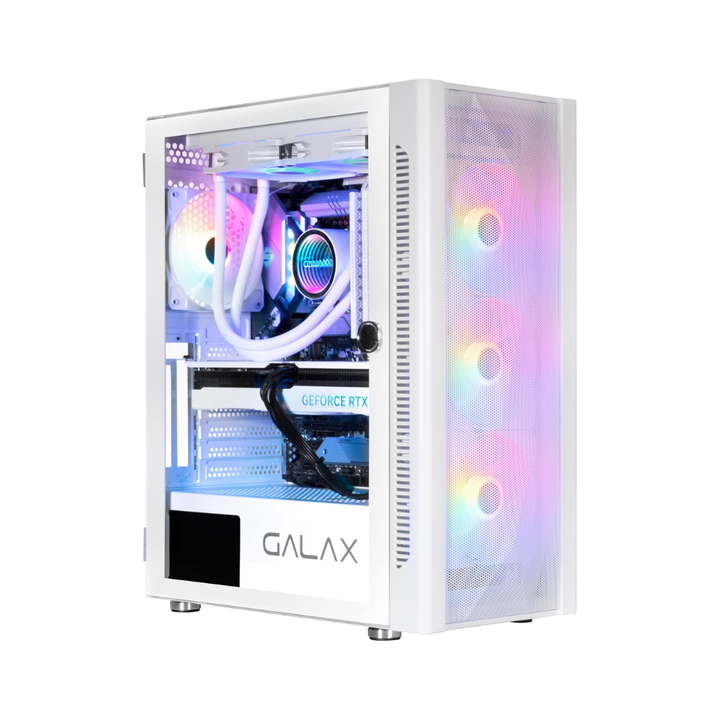 GALAX Revolution 06 RGB Computer Case with 4 Fans - White