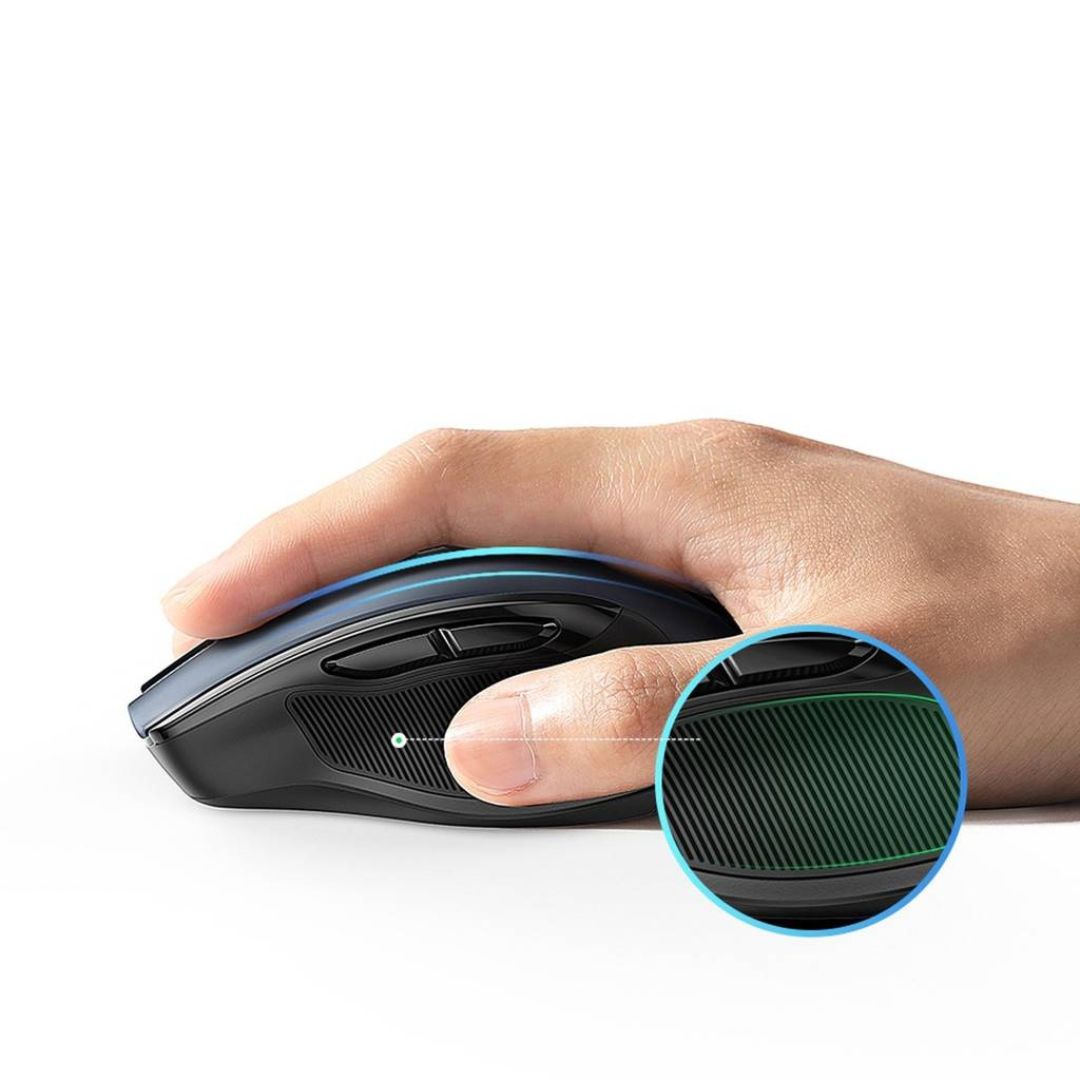 ماوس لاسلكي بصري مريح من UGREEN طراز MU006 - أسود