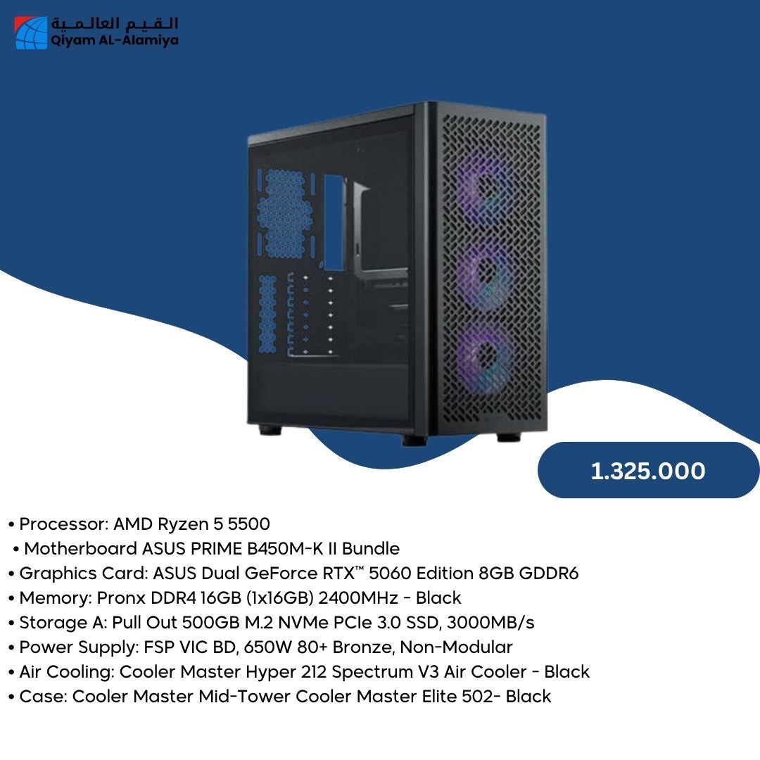 Pc Build  AMD 5 5500, RTX 5060 8GB