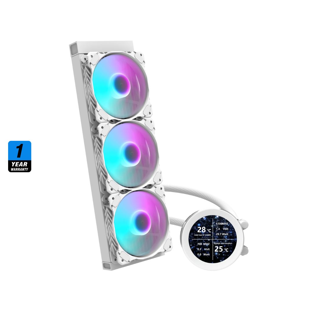 DarkFlash DN360S Liquid CPU Cooler - White