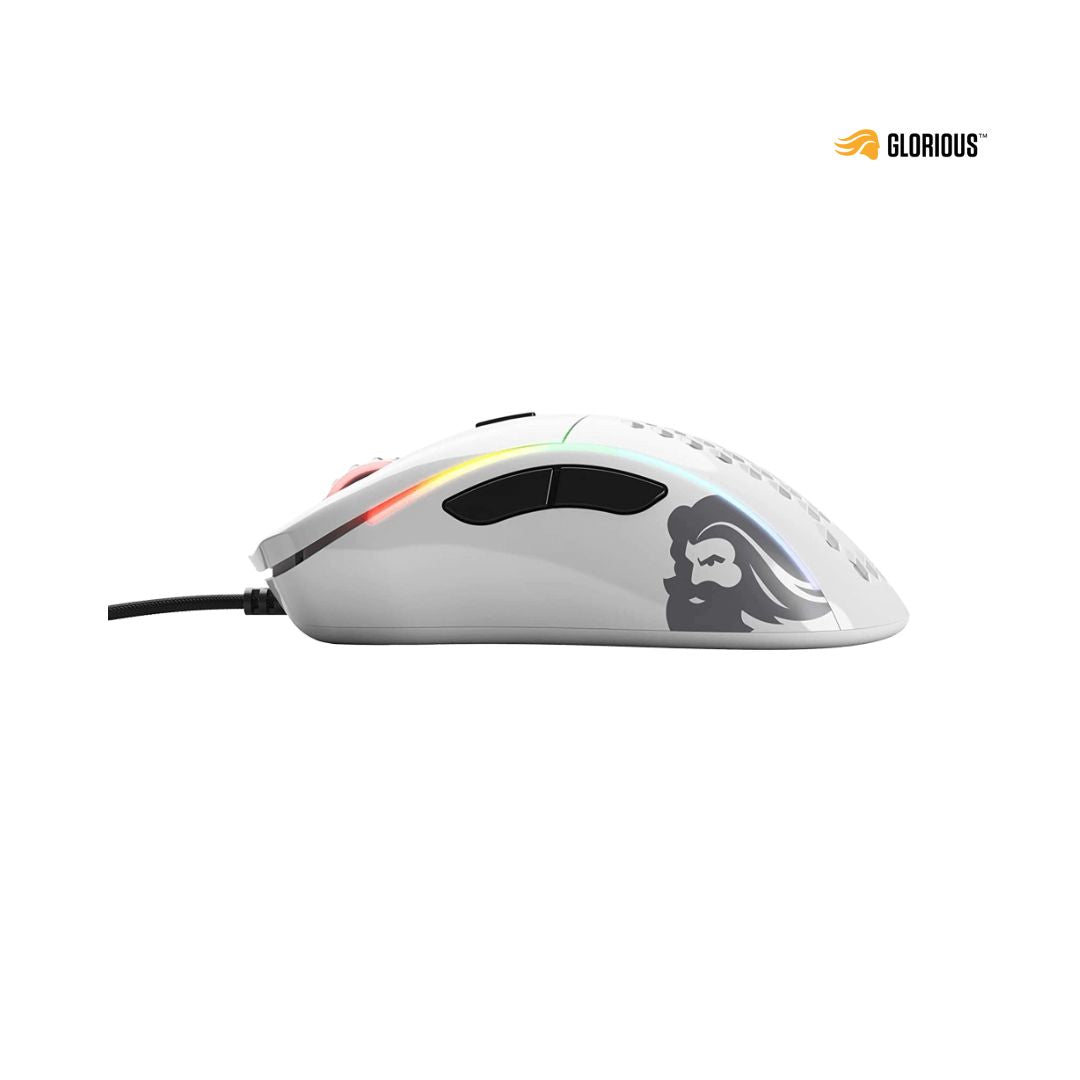 Glorious Gaming Model D Wired Gaming Mouse - Glossy White
