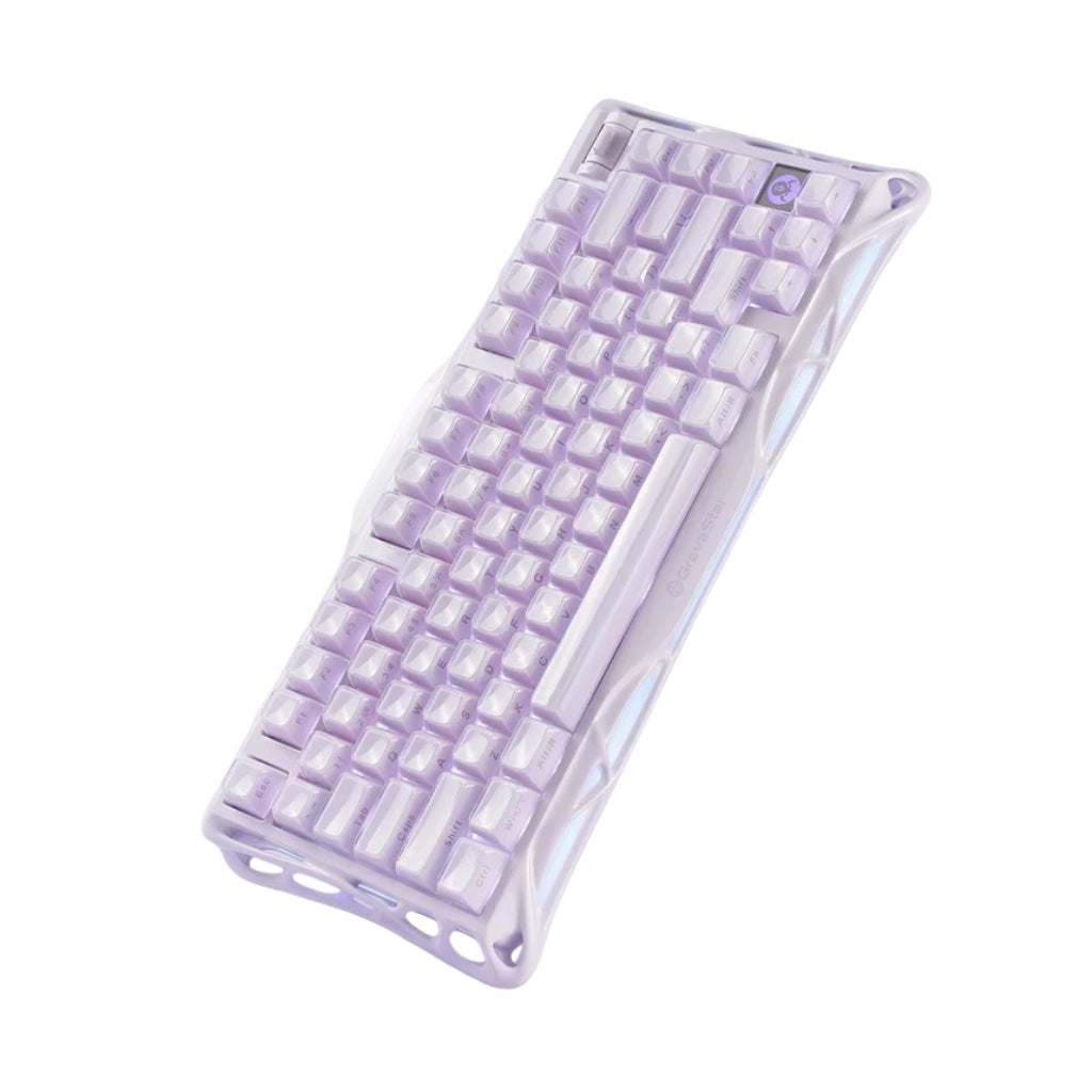 Gravastar Mercury K1 Wireless Gaming Keyboard- Lavender Purple