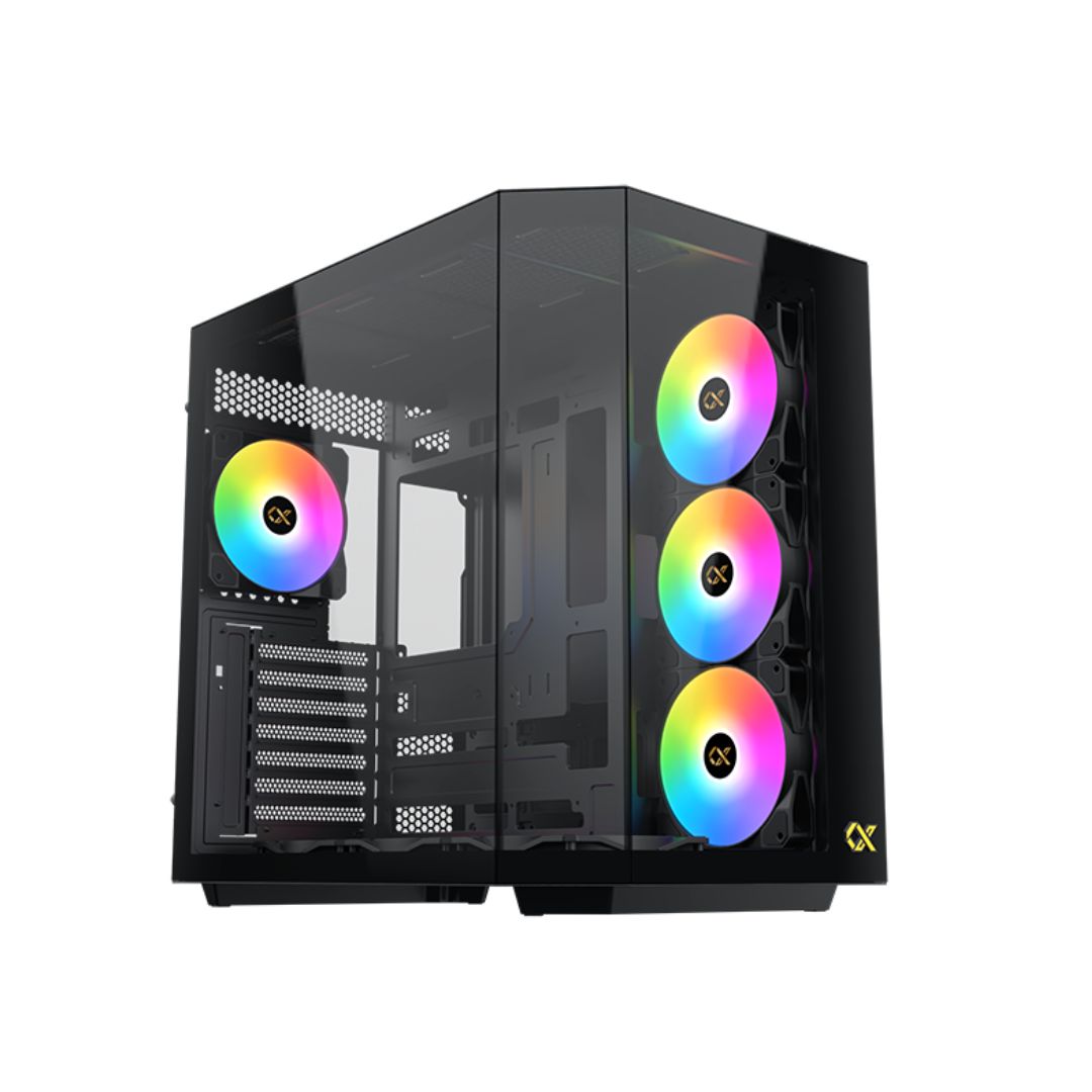 Xigmatek CUBI II  Glass, Mid Tower Case - Black