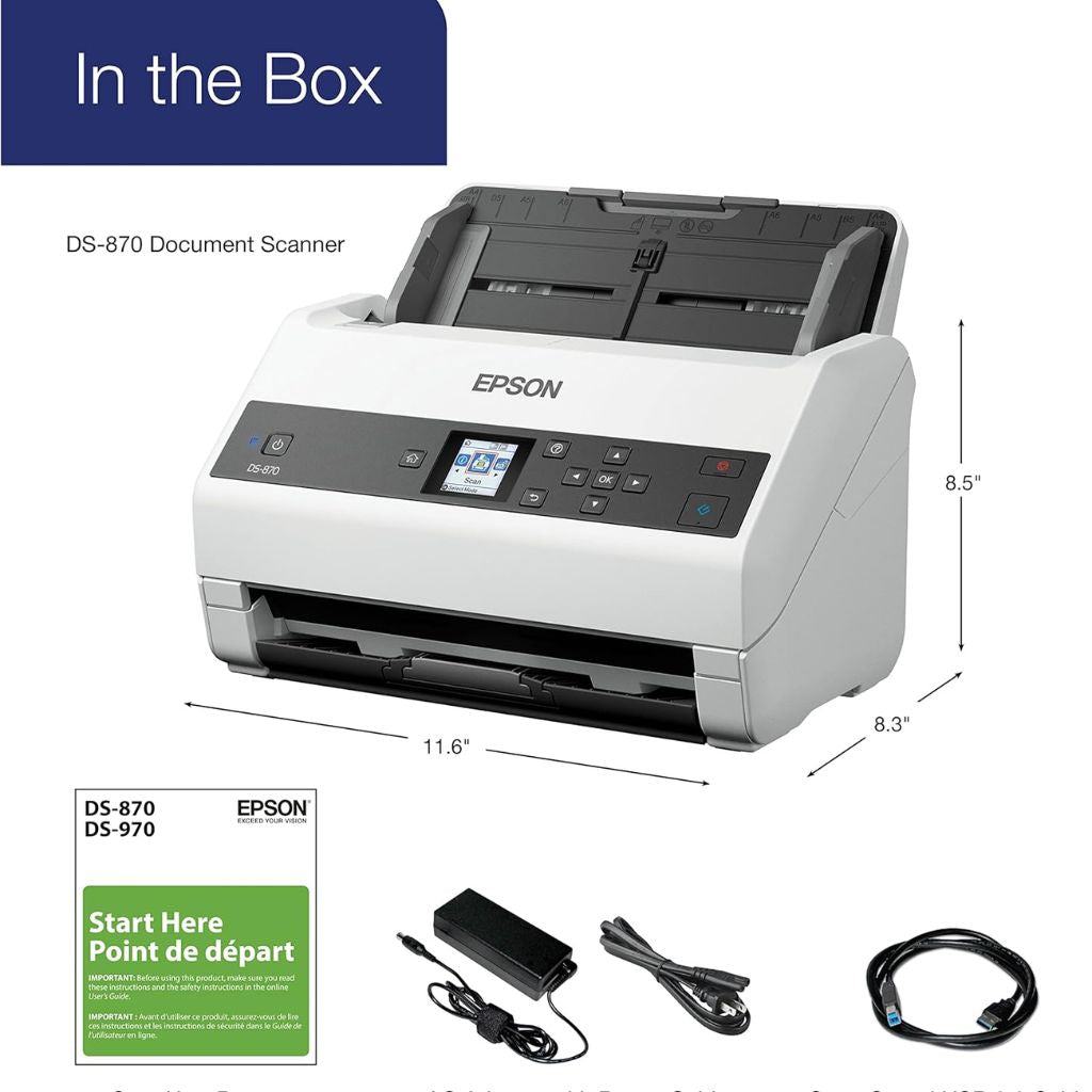 Epson DS-870 - High-Speed Document Scanner