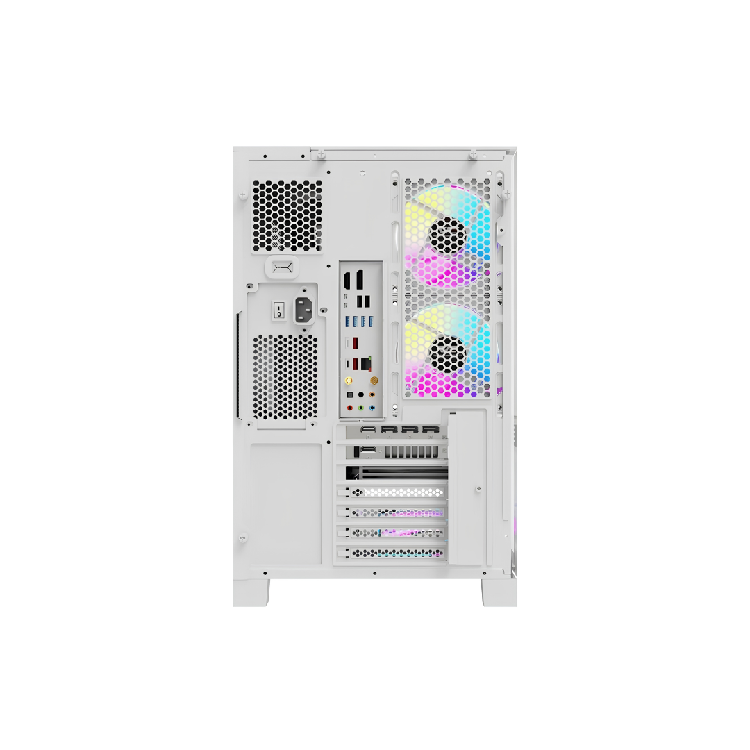 DarkFlash TH285 Plus - Computer Case, White