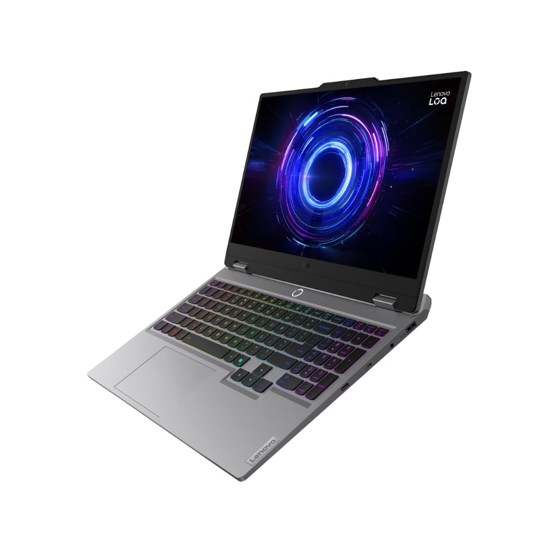 Lenovo LOQ 15IRX10 - (YHAX) Intel Core i7-14700HX, RAM 16GB, SSD 512GB, RTX 5060 8GB, 15.6 Inch 144Hz IPS, Luna Gray