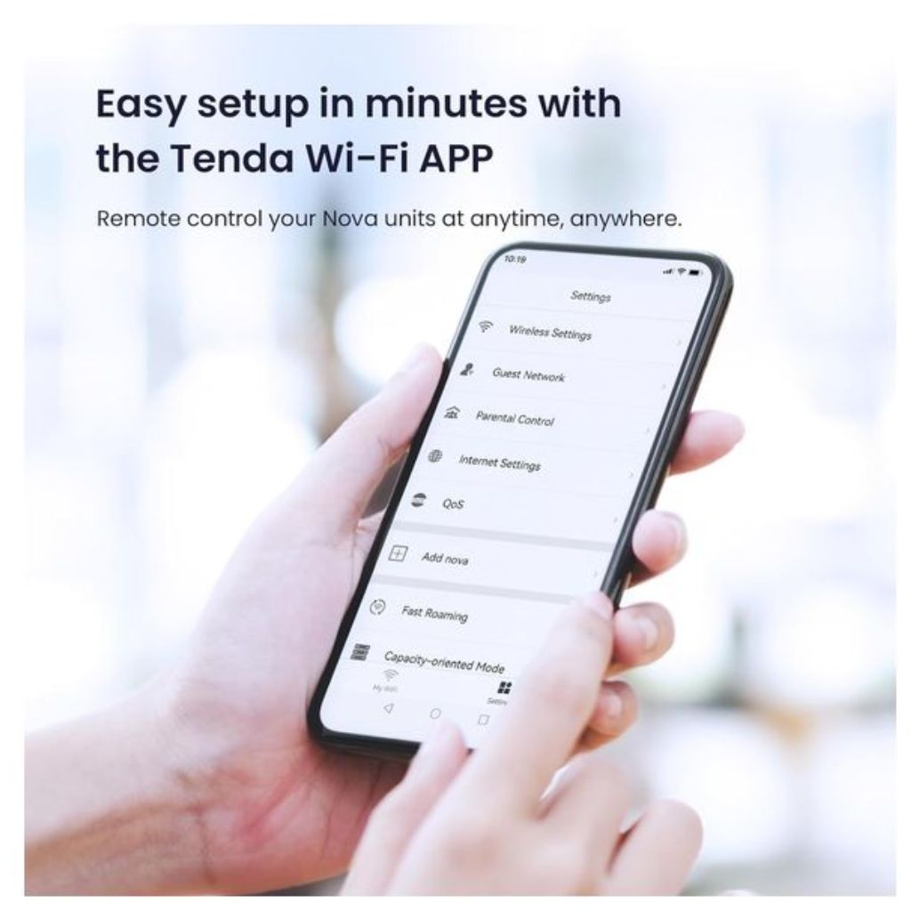 نظام Mesh Wi-Fi للمنزل بالكامل Tenda Nova MW6 عبوة من 3 قطع