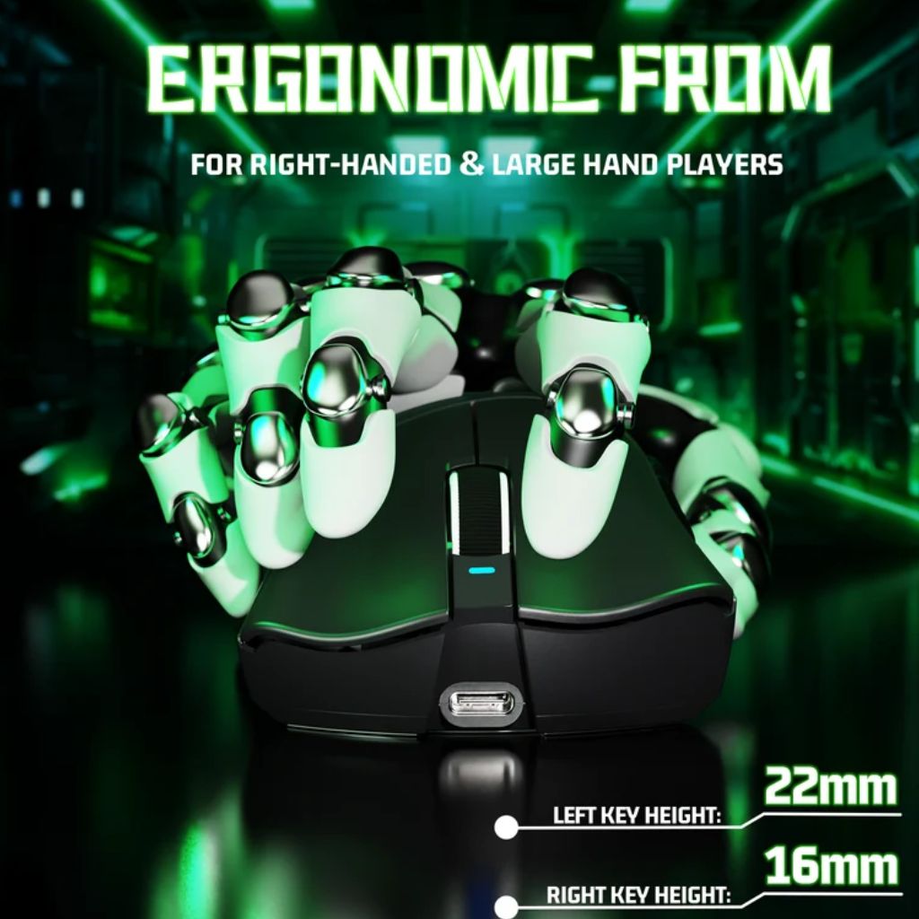 Attack Shark V3 Wireless Gaming Mouse - Black