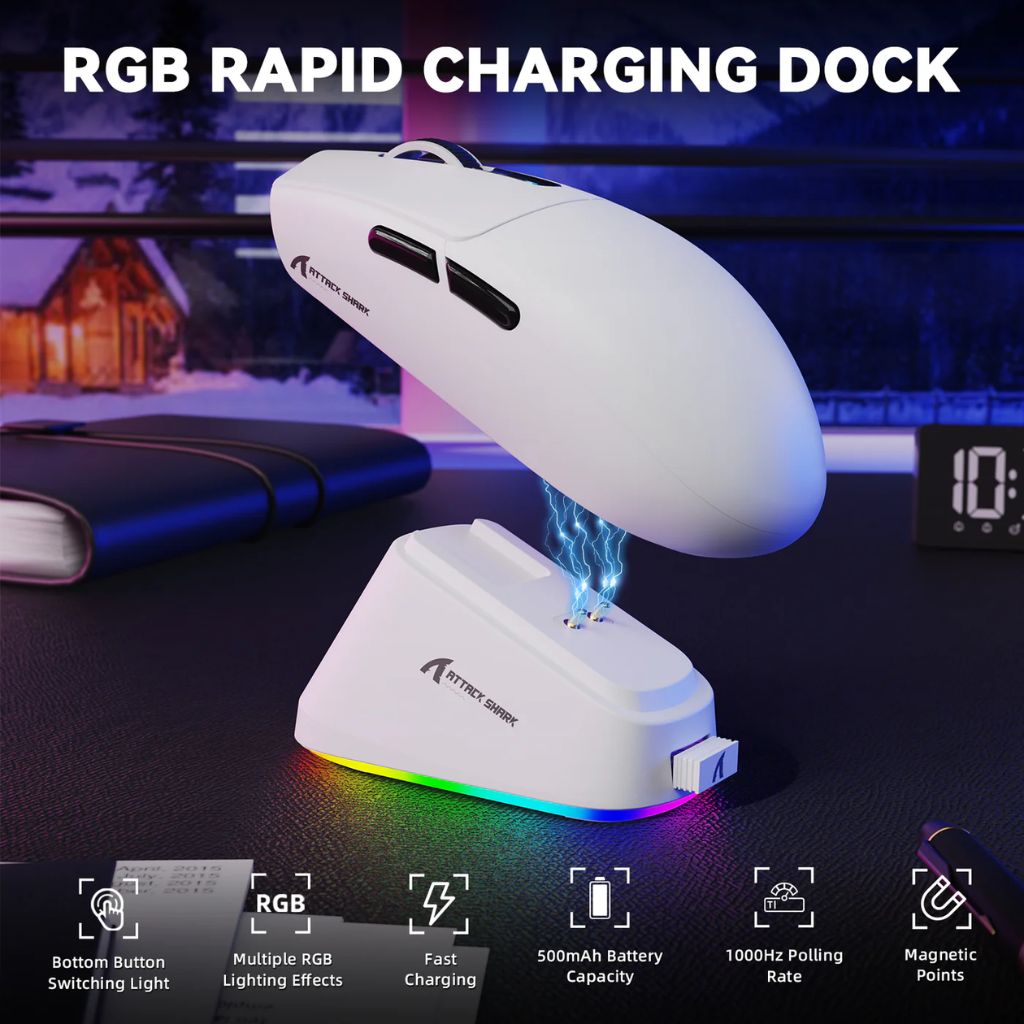 Attack Shark G3 Pro Wireless - White