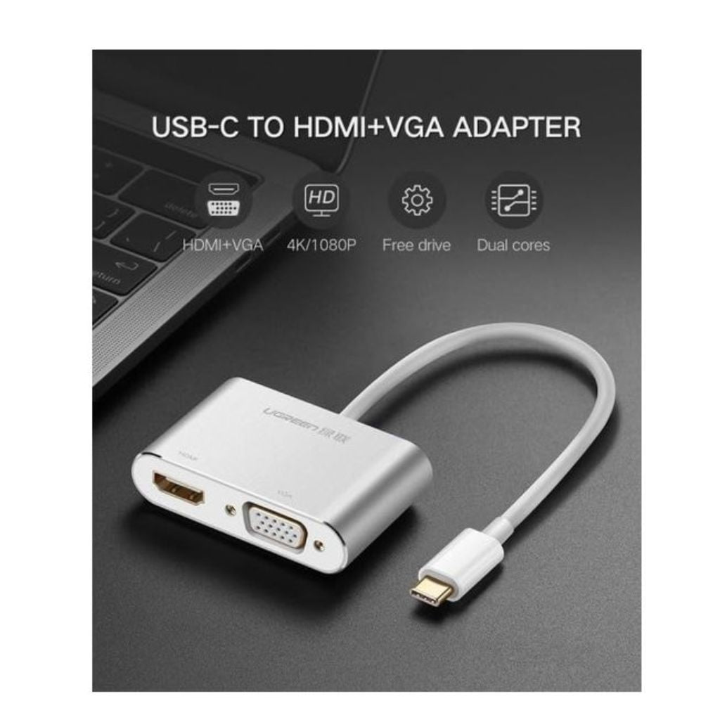 Ugreen UG-30843 - USB-C to HDMI & VGA Adapter