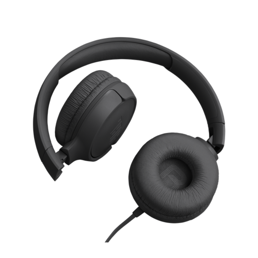 سماعات رأس JBL Tune 520C USB-C عالية الدقة سلكية توضع على الأذن - أسود