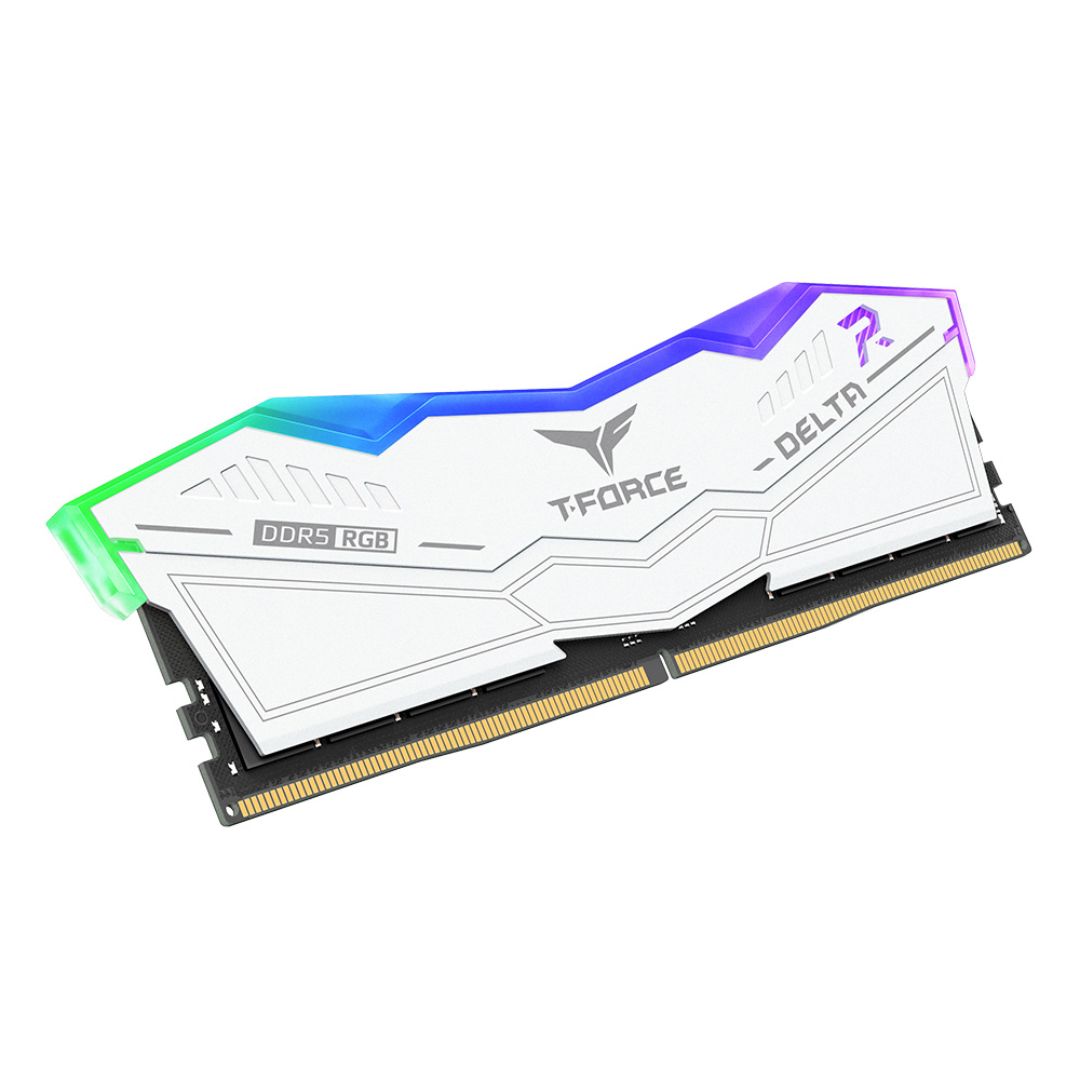 TEAMGROUP T-Force Delta RGB DDR5 Ram 32GB (2x16GB) 6000MHz CL38 - White