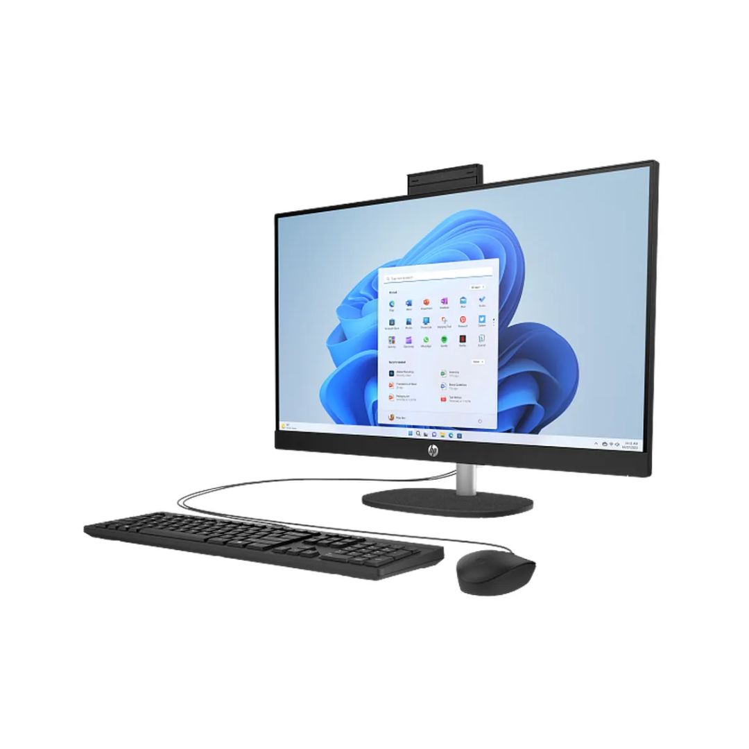 All in One HP 24-CR0155NH, Intel Core i7-1335U, RAM 8GB, SSD 512GB, Intel Iris Xe Graphics, 27 FHD IPS Touch Screen, Black