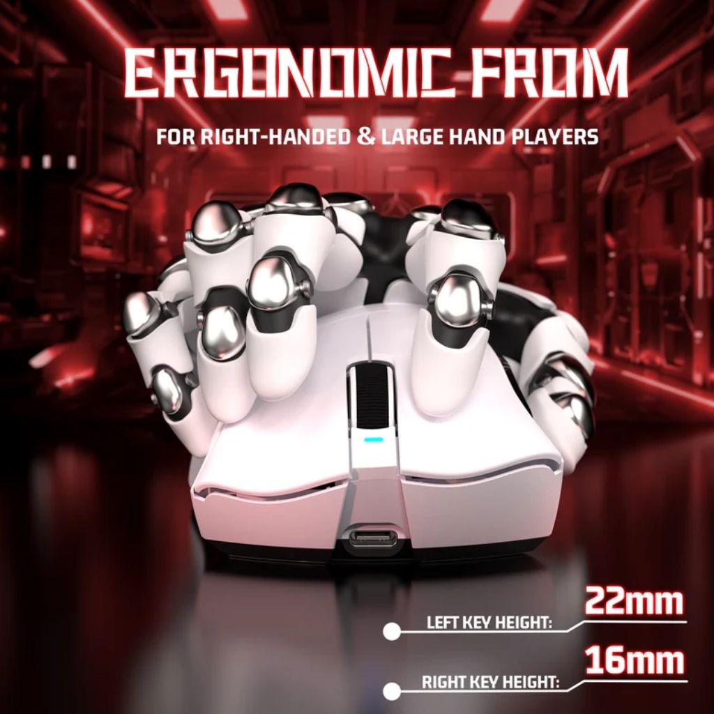 Attack Shark V3 Wireless Gaming Mouse - White
