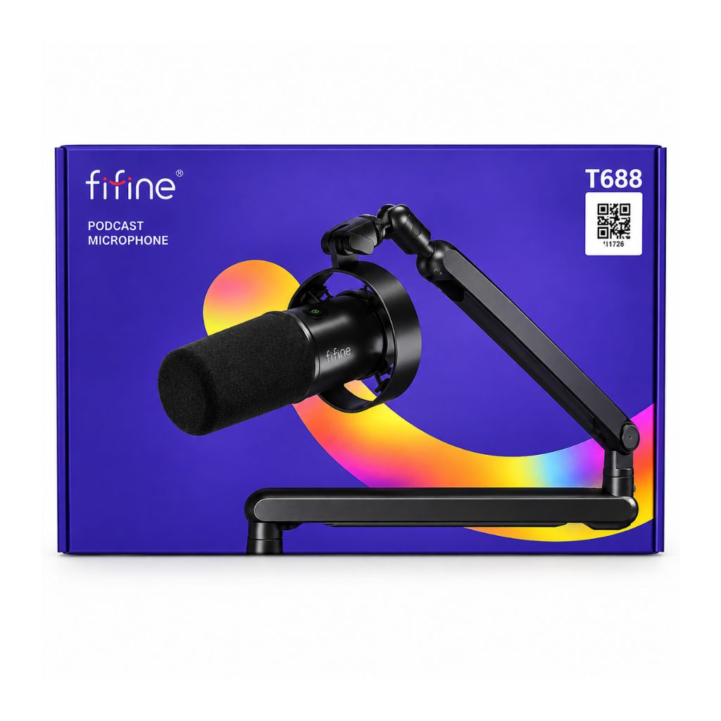 FIFINE T688 - USB/XLR Dynamic Microphone Bundle