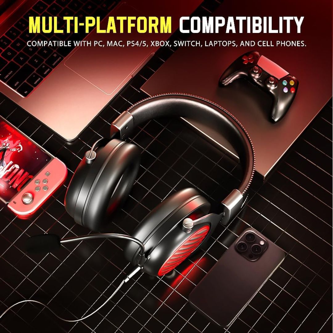 سماعة رأس لاسلكية Redragon LUNA H540 Pro - أسود