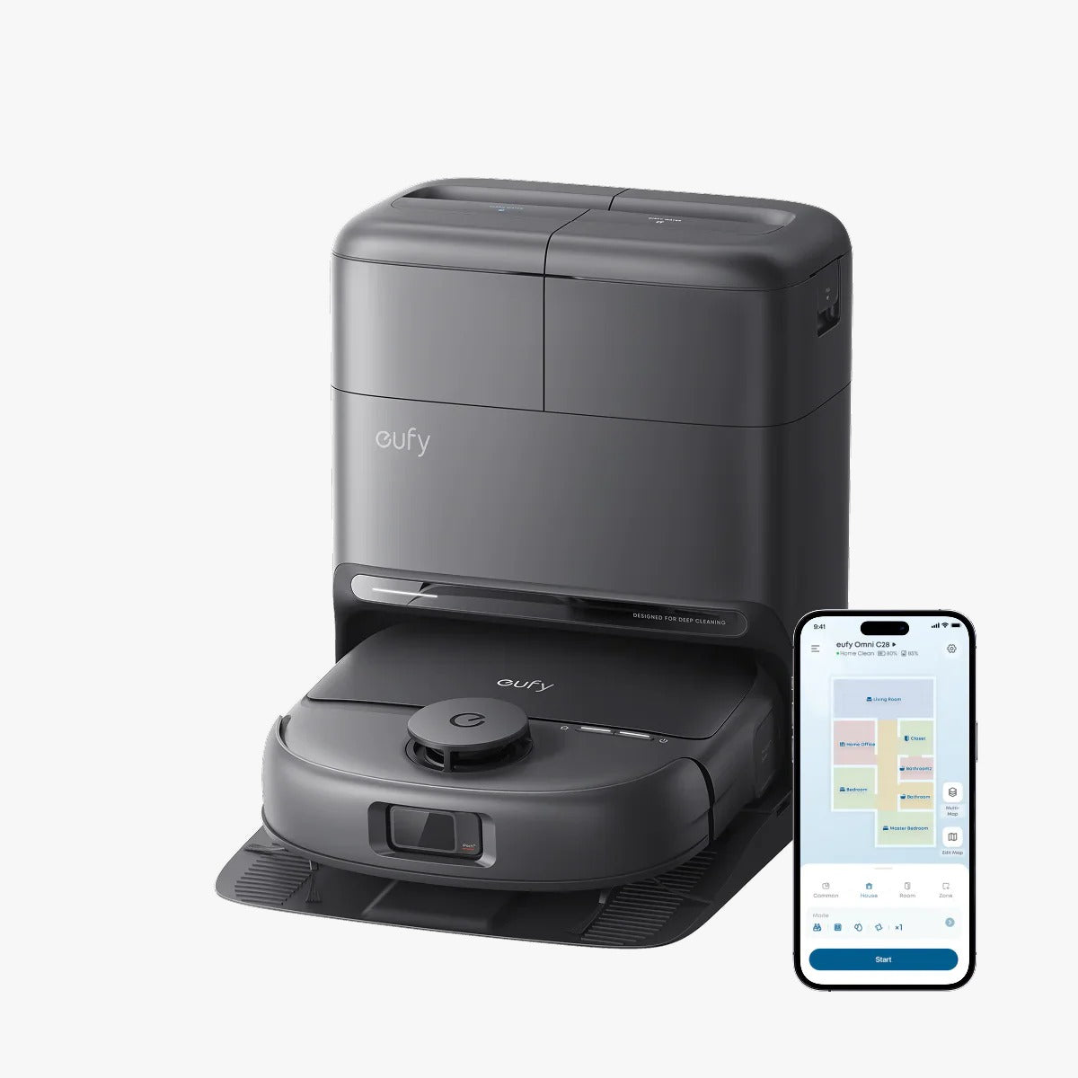 Anker Eufy Robot Vacuum Omni C28 Black | Auto Mop Wash in Iraq
