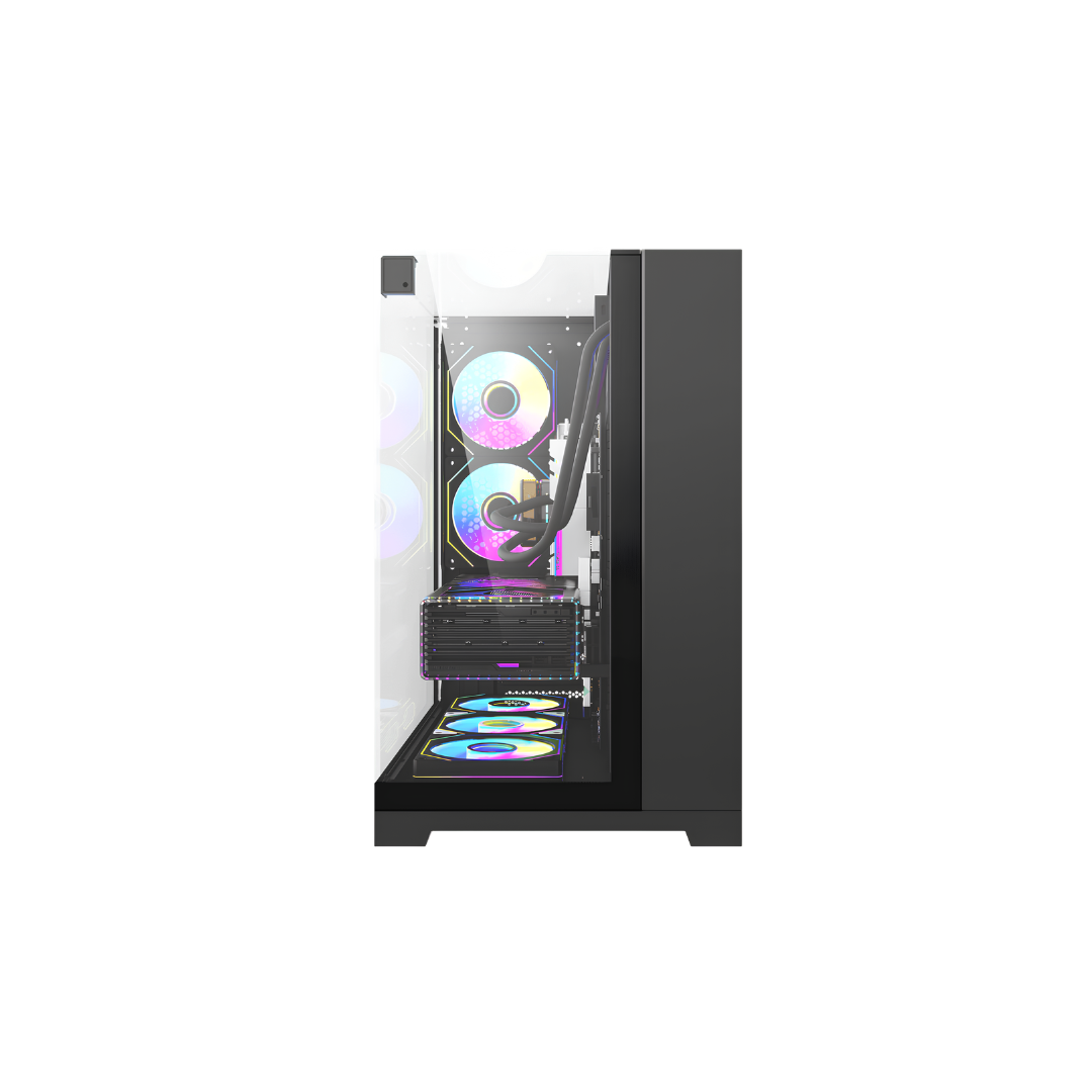صندوق كمبيوتر DarkFlash TH285 Plus - أسود