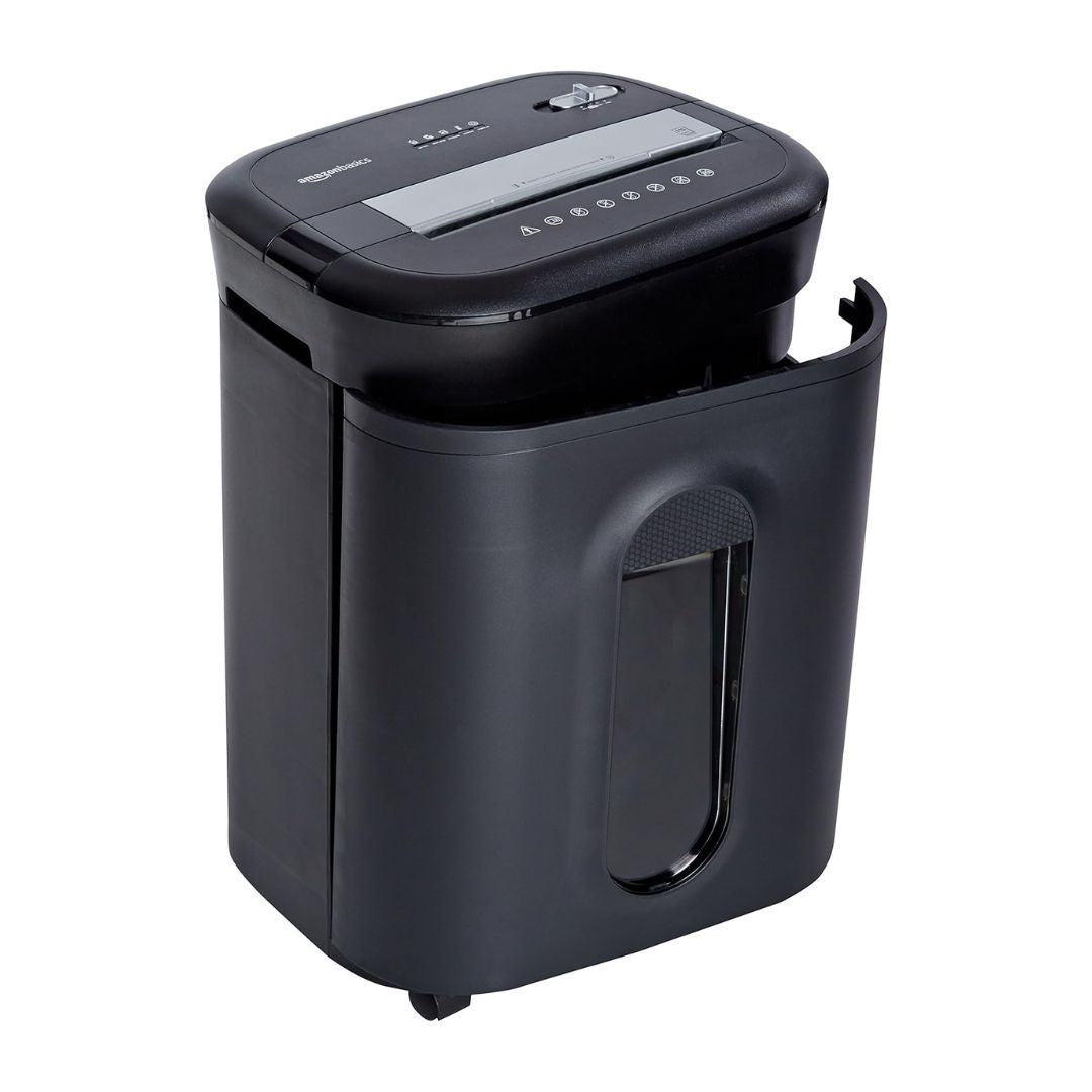 AmazonBasics 15 Sheet Cross Cut Paper, Credit Card, and CD Shredder - Black