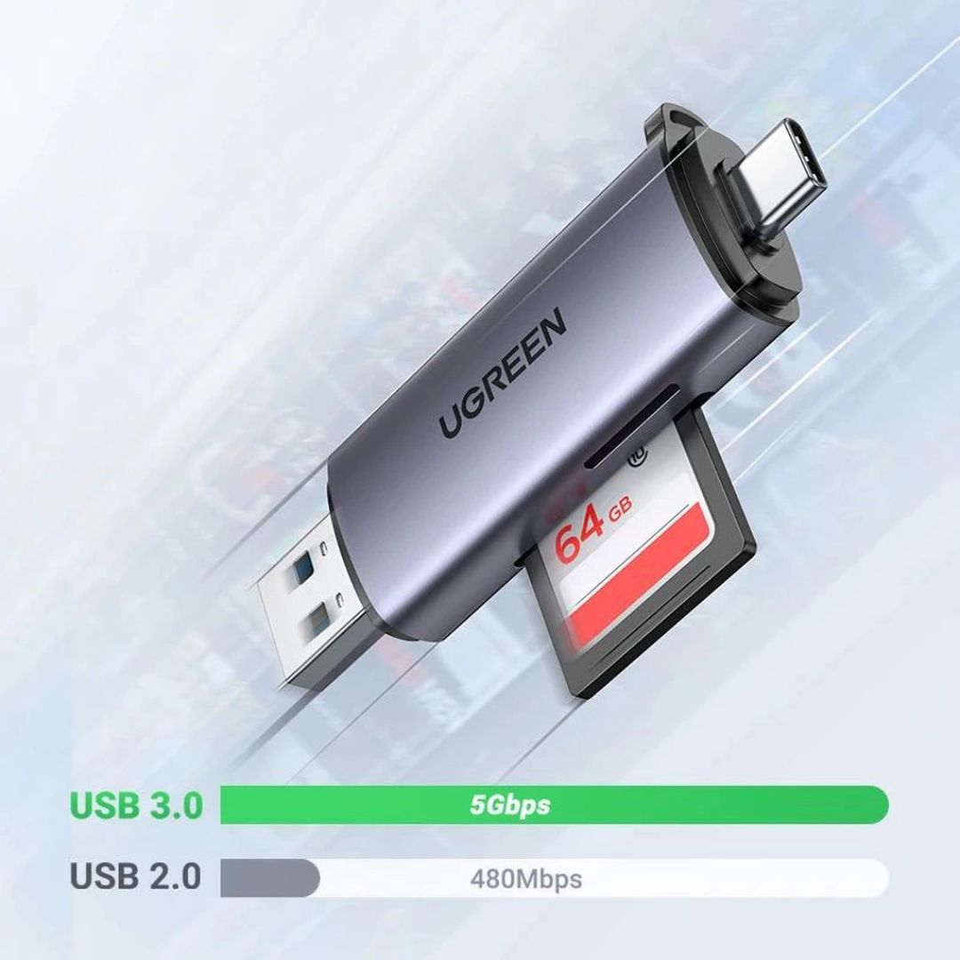 UGREEN CM185 Card Reader USB-C/USB-A
