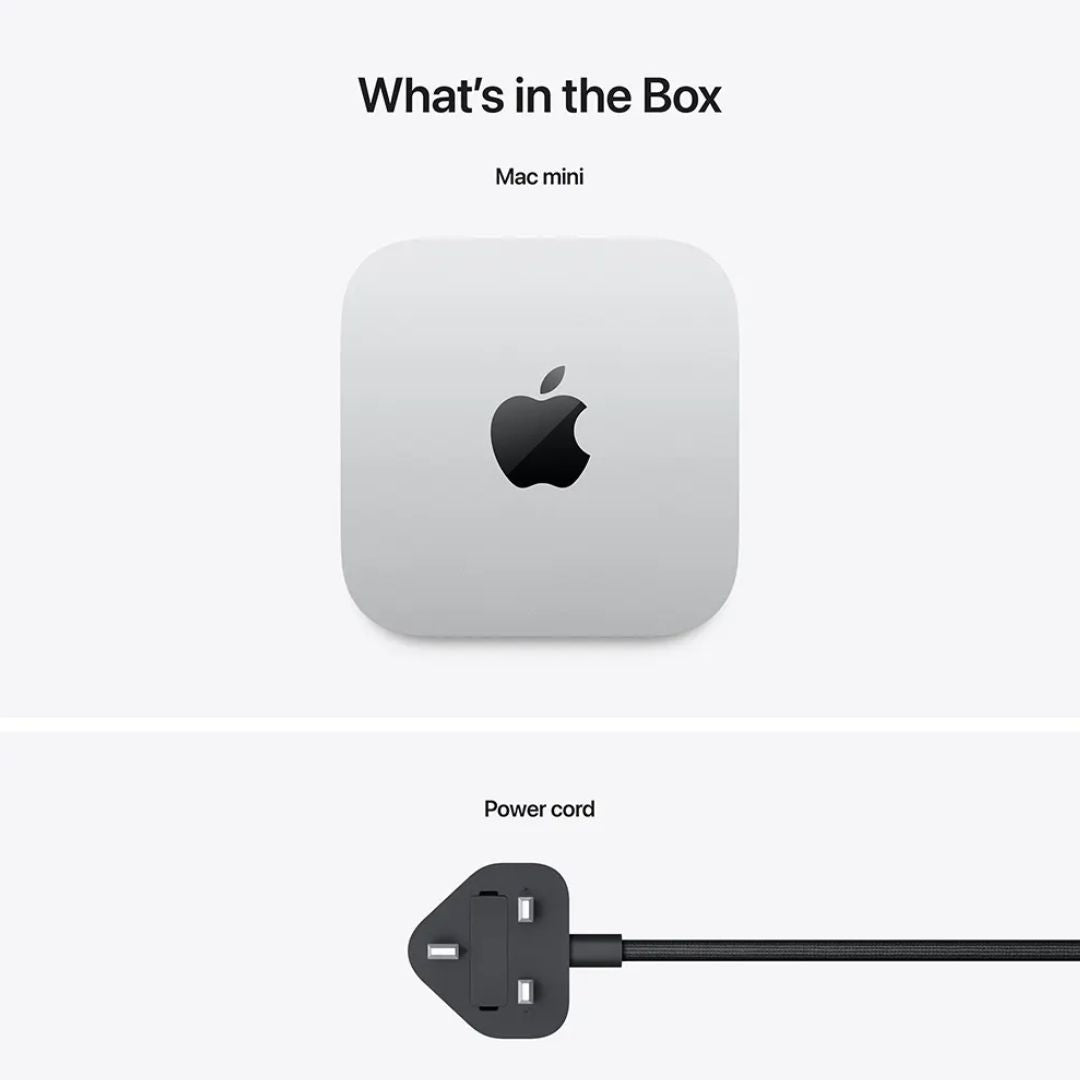 Apple Mac Mini A3238 - MU9D3AB/A, M4 Chip (10 Core), RAM 16GB, SSD 256GB, GPU 10‑core, MacOS Sequoia