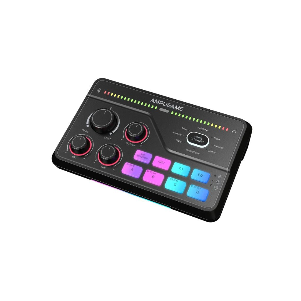 FIFINE AmpliGame SC8 - RGB Gaming Audio Mixer