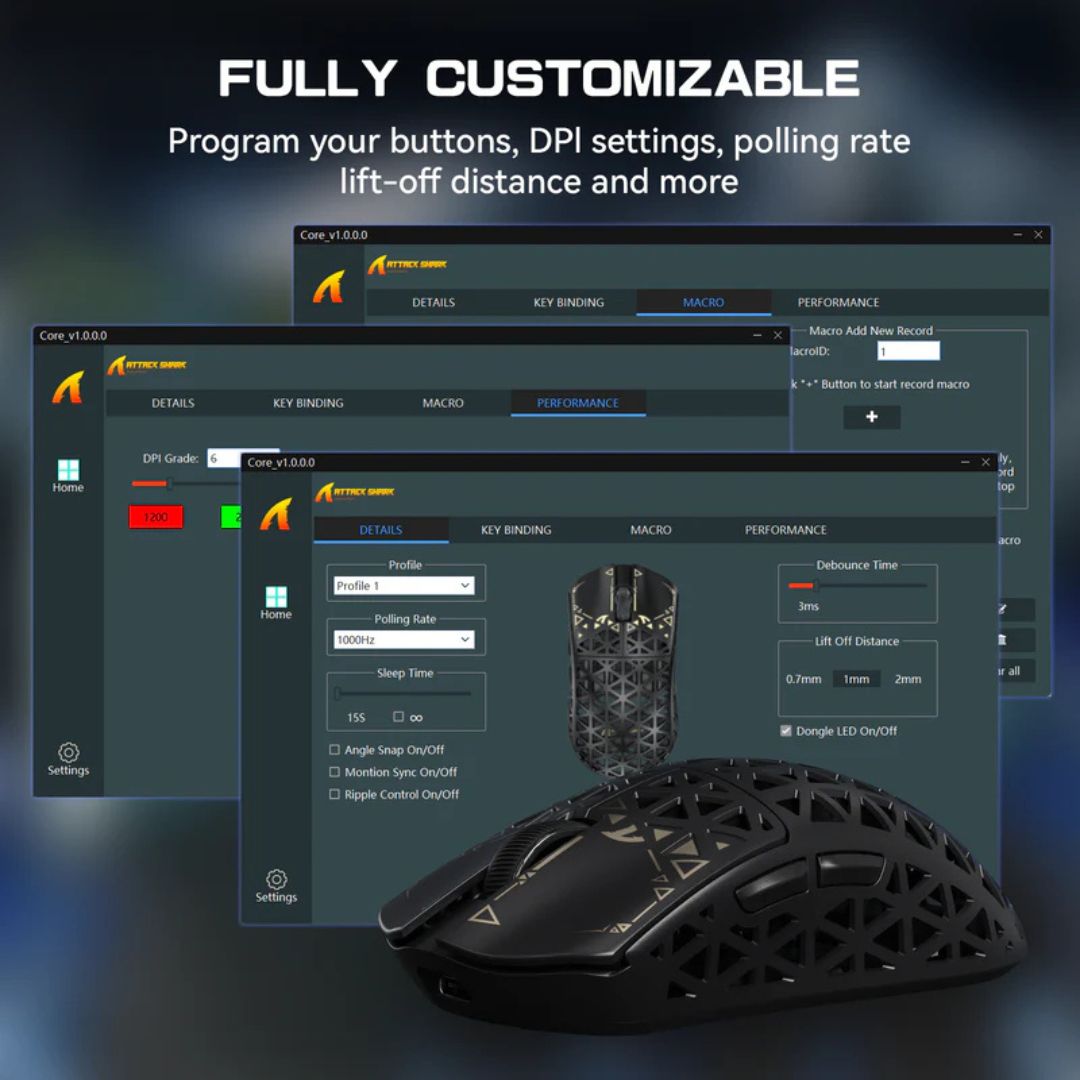ATTACK SHARK R5 Ultra Gaming Mouse in Iraq – Wireless, 8K DPI