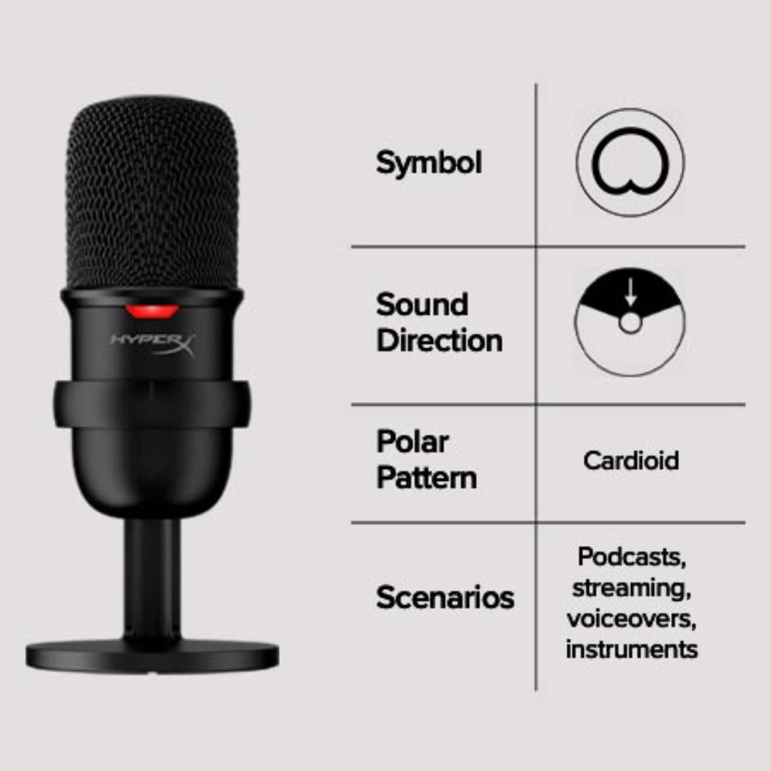 HyperX Solo Cast Microphone - Black