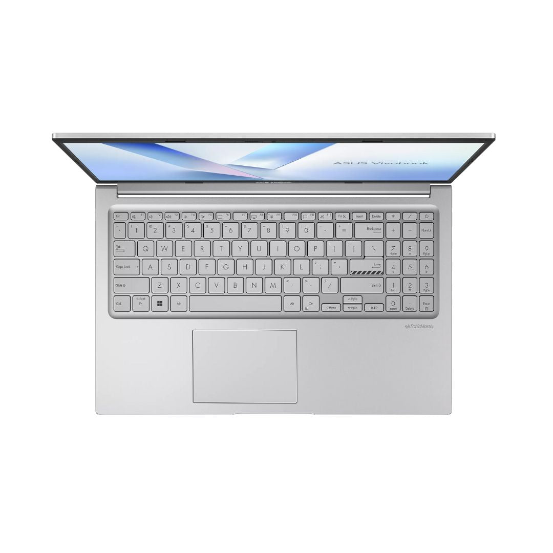 ASUS Vivobook 15 X1504VA-BQ592, Intel Core 5-120U, RAM 8GB, SSD 512GB, Intel® Graphics, 15.6 Inch FHD 60Hz, Cool Silver