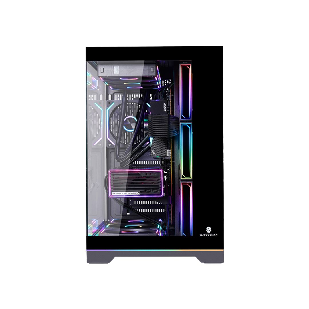 Wjcool Man ROBIN II PLUS SCAR 4 Fan Mid Tower Case - Black