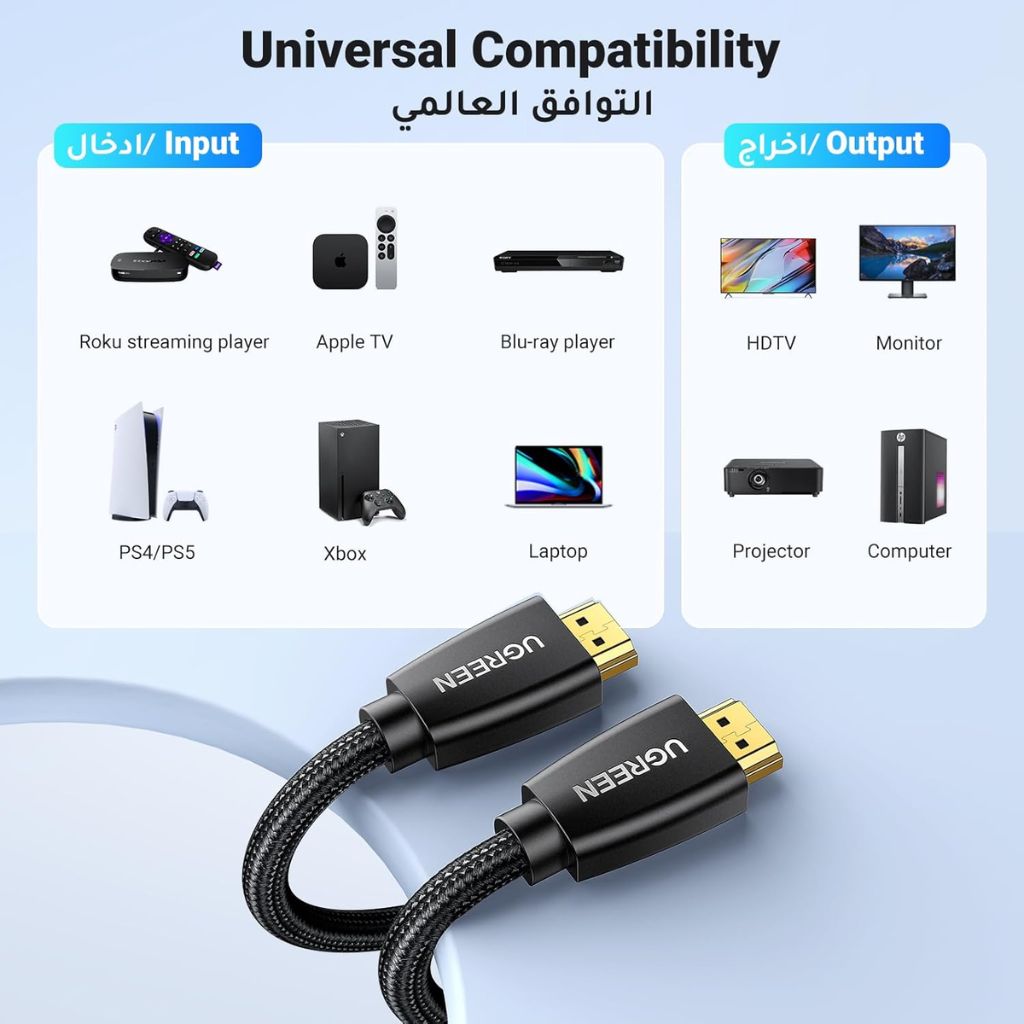UGREEN UG-50820 HDMI Flat Cable 3M 4K@60Hz