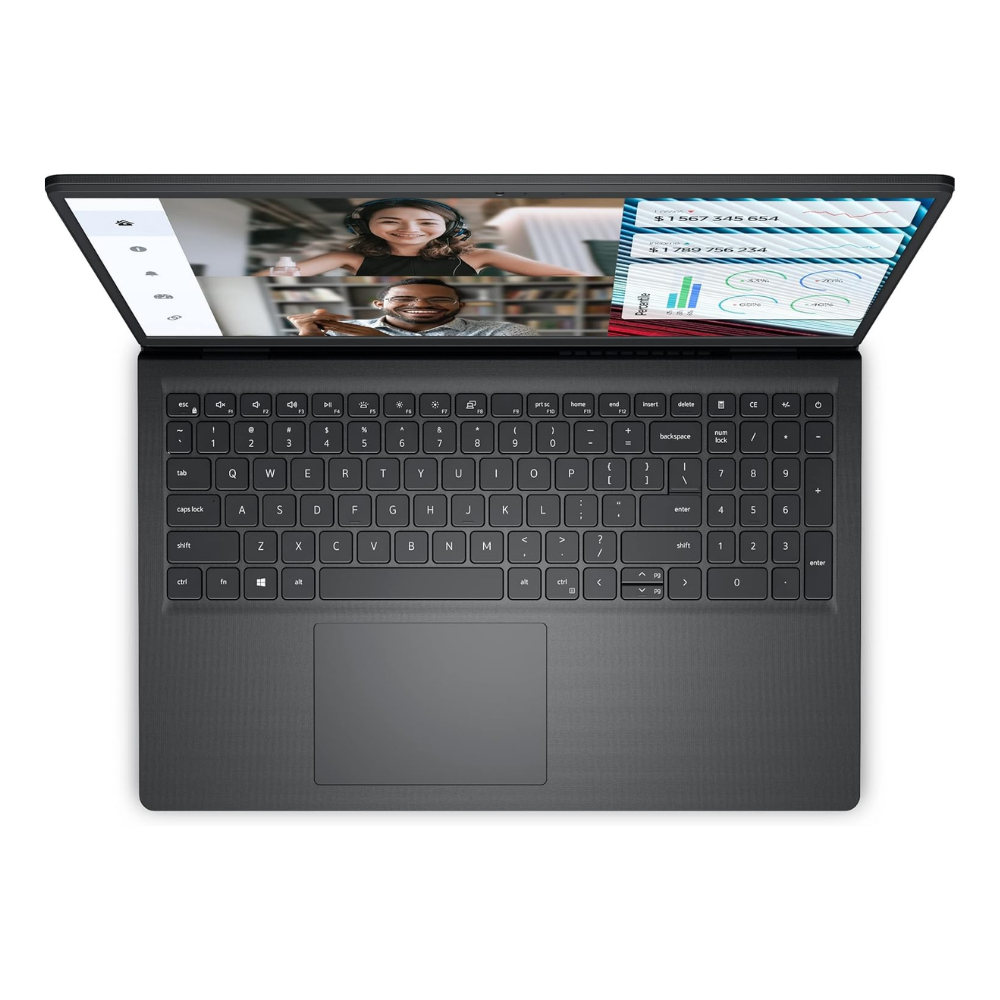 ديل فوسترو 3530، معالج إنتل كور i3-1305U، ذاكرة وصول عشوائي 8 جيجابايت، قرص صلب SSD سعة 512 جيجابايت، بطاقة رسومات إنتل فائقة الدقة، شاشة 15.6 بوصة عالية الوضوح، أسود 