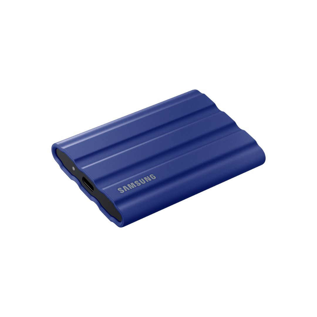 قرص تخزين SSD خارجي محمول Samsung T7 Shield سعة 1 تيرابايت، أزرق