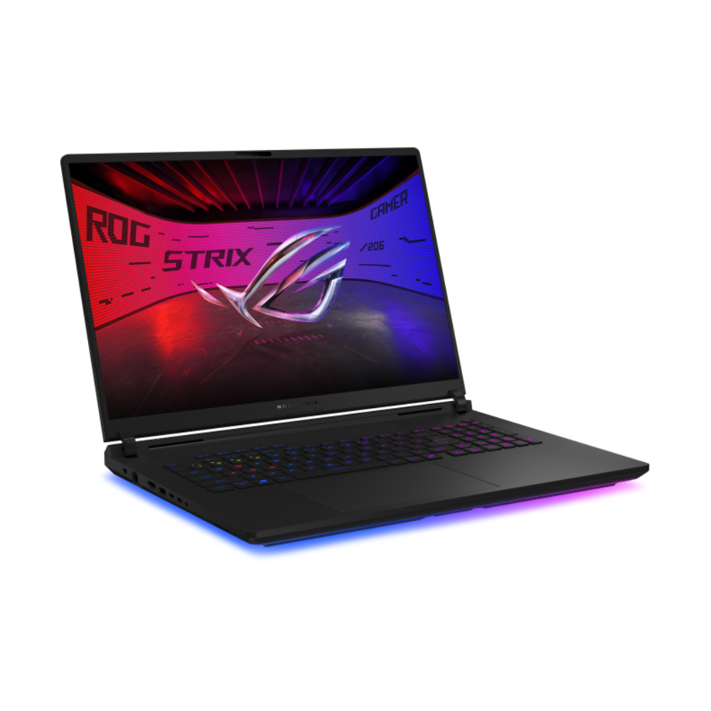 ASUS ROG Strix SCAR 18 G835LX-SA220, معالج Intel Ultra 9-275HX, ذاكرة وصول عشوائي 64 جيجابايت, قرص صلب 4 تيرابايت SSD, بطاقة رسومات NVIDIA RTX 5090 24 جيجابايت, شاشة 18.0 بوصة WQXGA 240 هرتز, أسود