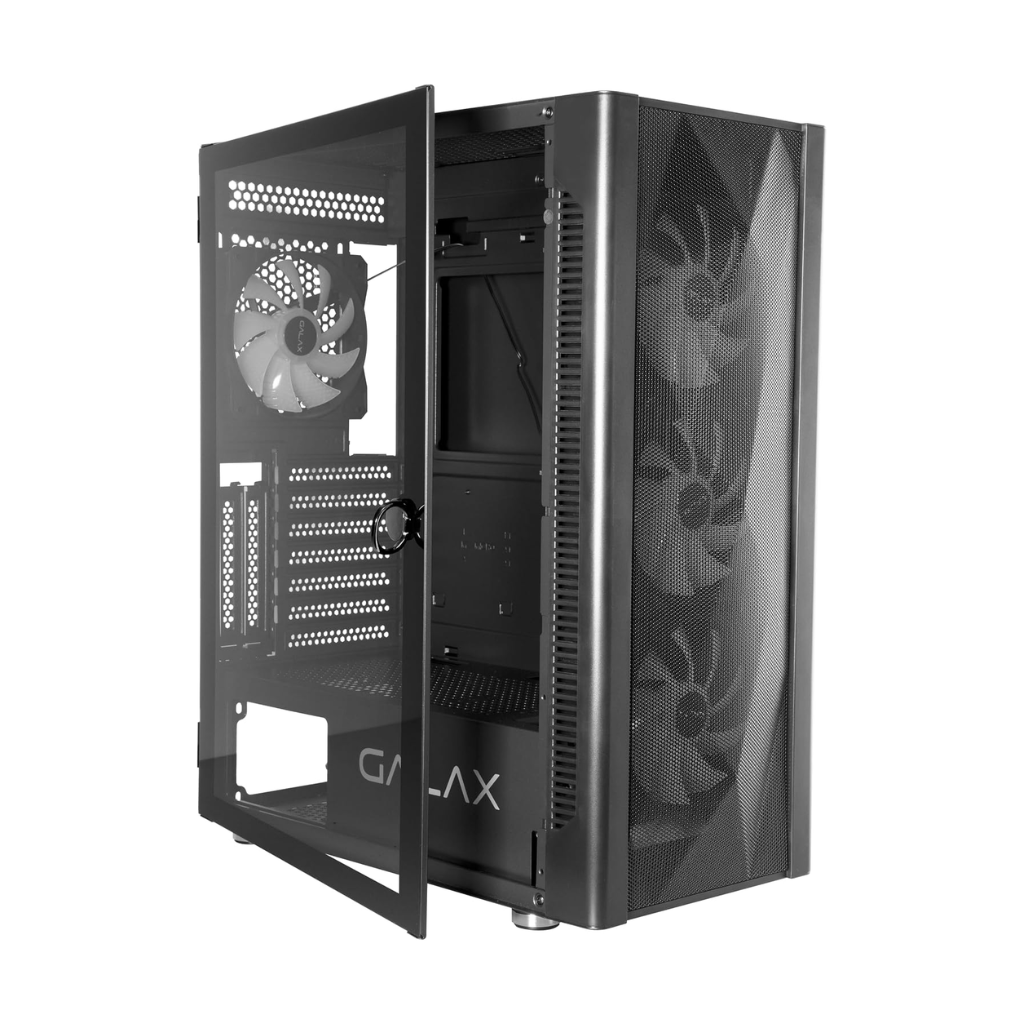 GALAX Revolution 06 RGB Computer Case with 4 Fans - Black