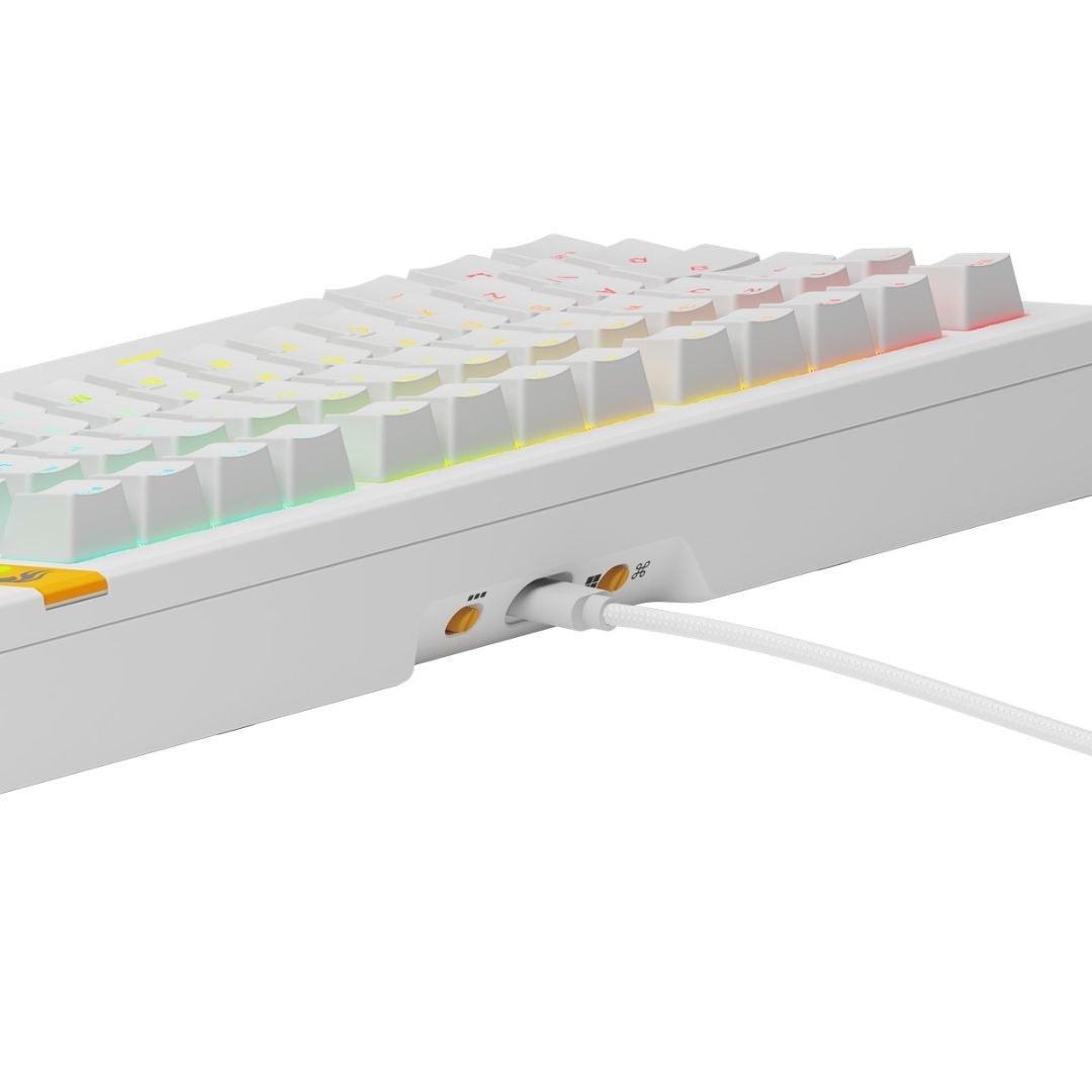 Glorious GMMK 3 HE 75% Gaming Keyboard - White