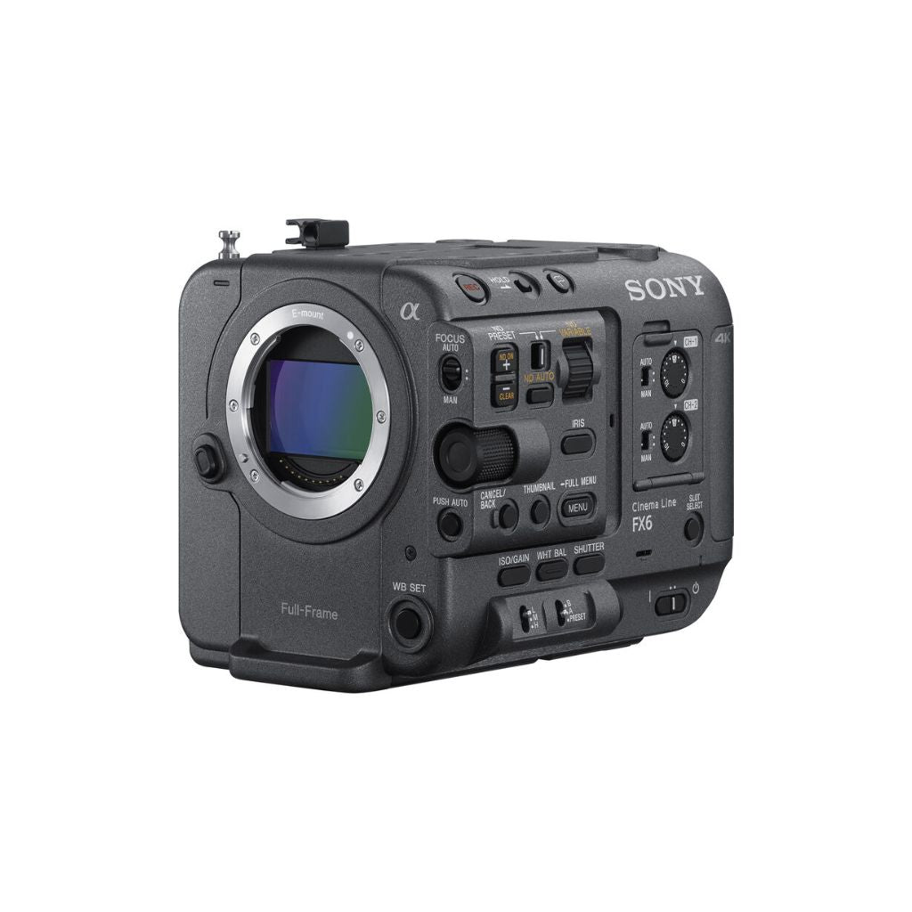 Sony FX6 Full-Frame Cinema Camera (Body Only) – 4K 120p, Dual Base ISO, Electronic Variable ND