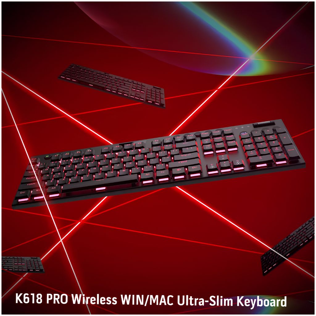 Redragon HORUS K618 Wireless Gaming Keyboard - Black
