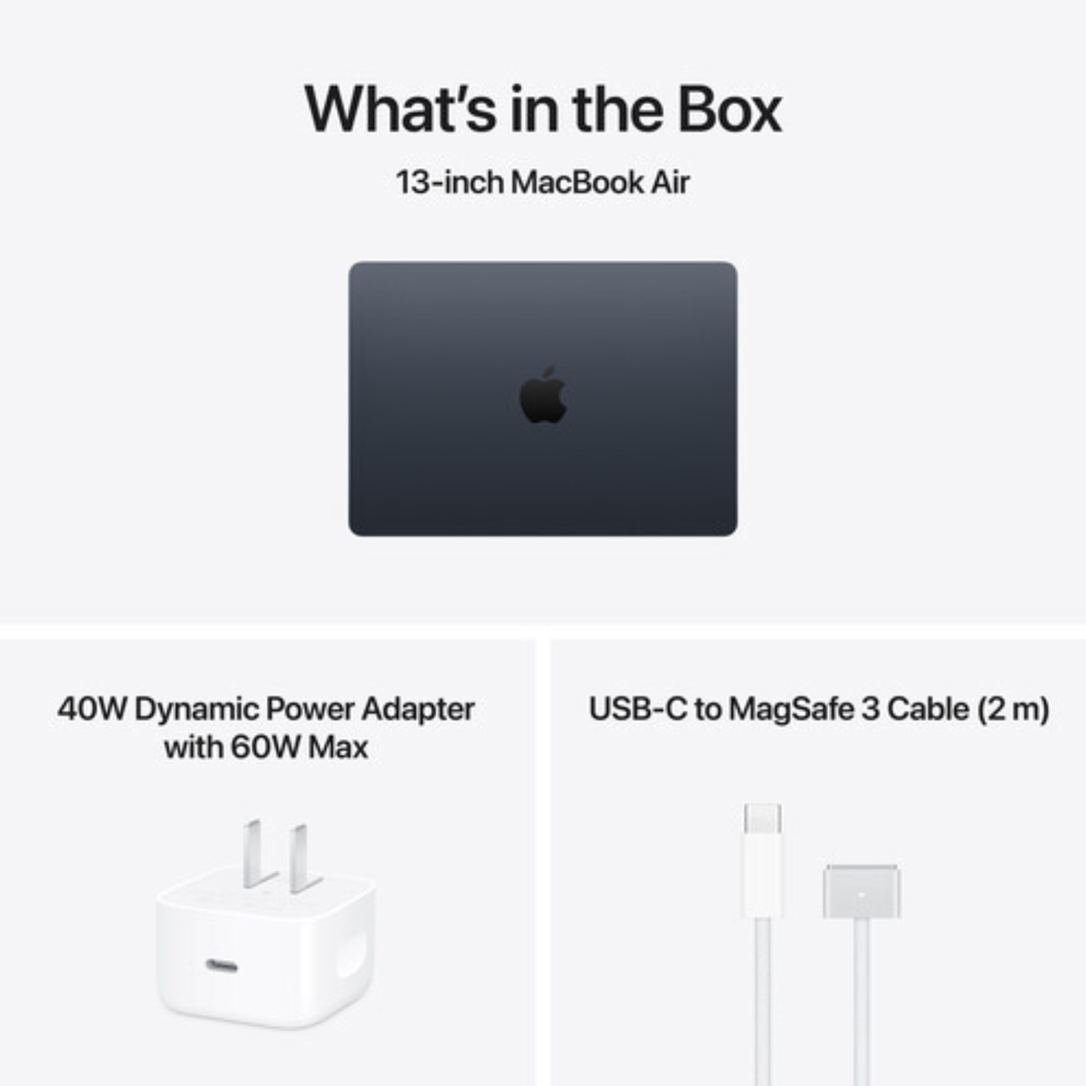 Apple Macbook Air MDHE4AB/A - A3449, M5 Chip (10 Core), GPU (8 Core), RAM 16GB, SSD 512GB, 13.0 (2560 x 1664), Midnight